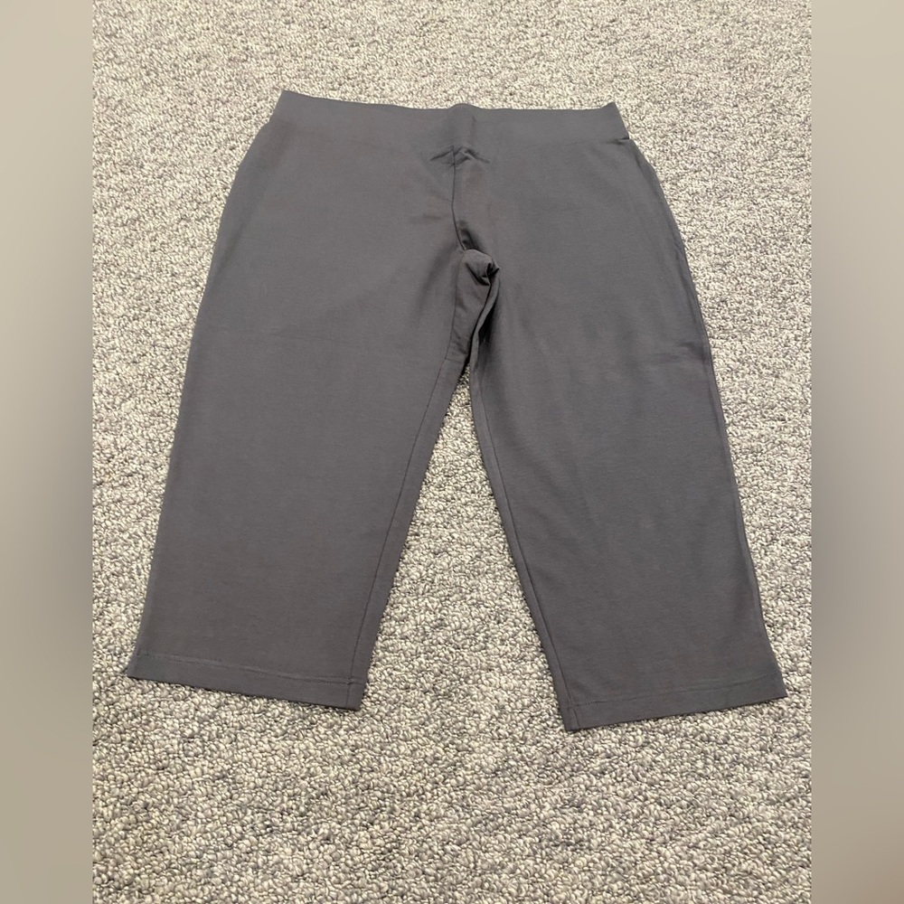 J Jill Wearever Collection Gray Cropped Pants NWT